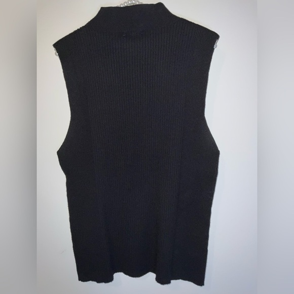 Halogen Rhinestone Embellished Sleeveless Funnel Neck Sweater - size xxl - NWT - Picture 5 of 12